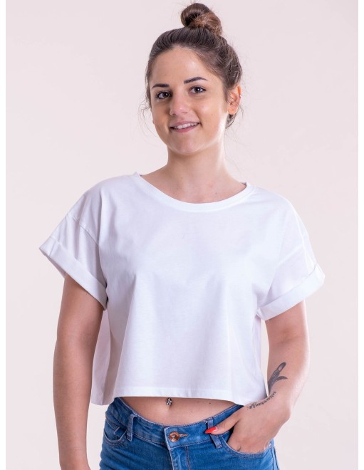 T-shirt donna cropped
