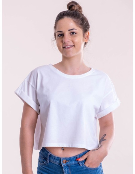 T-shirt donna cropped