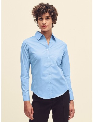 Ladies Poplin Shirt Long Sleeve
