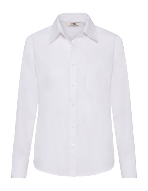 Ladies Poplin Shirt Long Sleeve