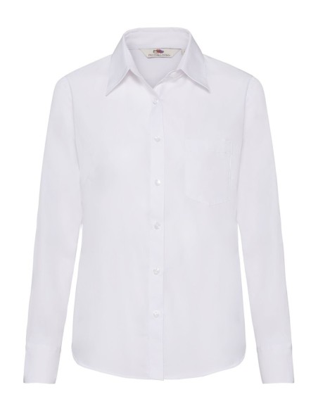 Ladies Poplin Shirt Long Sleeve
