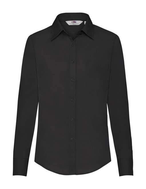 Ladies Poplin Shirt Long Sleeve