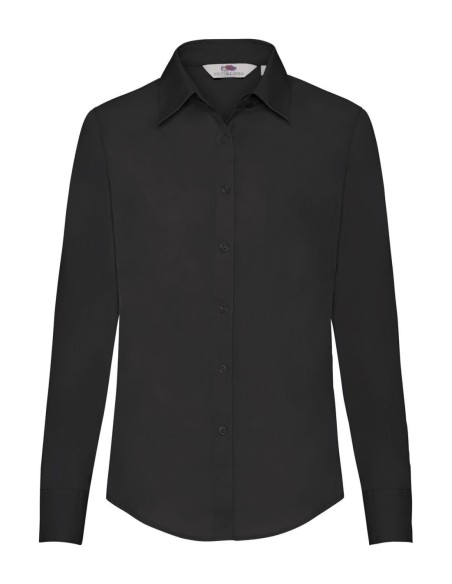 Ladies Poplin Shirt Long Sleeve