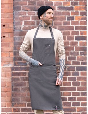 Grembiule con pettorina stile denim ROCK CHEF®-Stage2